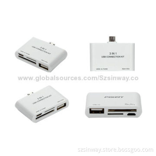 Colorful Smartphone Readers with Free Logo, Support Micro SD Card and SDHC